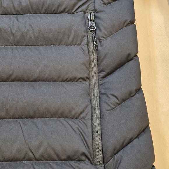 Mountain Hardwear Mens XL Deloro Down Jacket Black Full Zip 650 Fill Embroidered - Picture 5 of 15